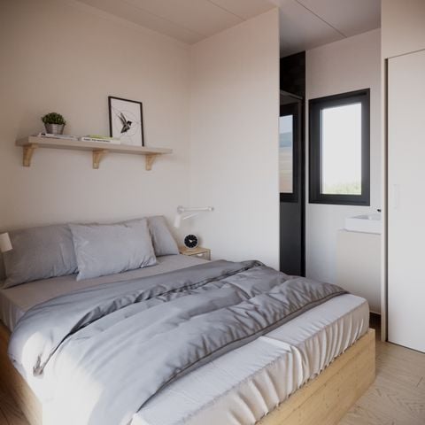 Lodge 4 personnes - Lodge Serenity 33,9 m² - 2 chambres + 2 SDB + Terrasse + TV