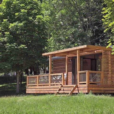 Chalet 4 personnes - Chalet Portland 35 m² - 3 chambres + Terrasse couverte + TV