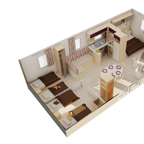BUNGALOW 6 personnes - Confort 3 CH 6 pers