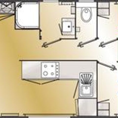 BUNGALOW 6 personnes - Grand Confort 3 CH 6 pers