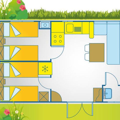 MOBILHOME 7 personnes - Happy Plus