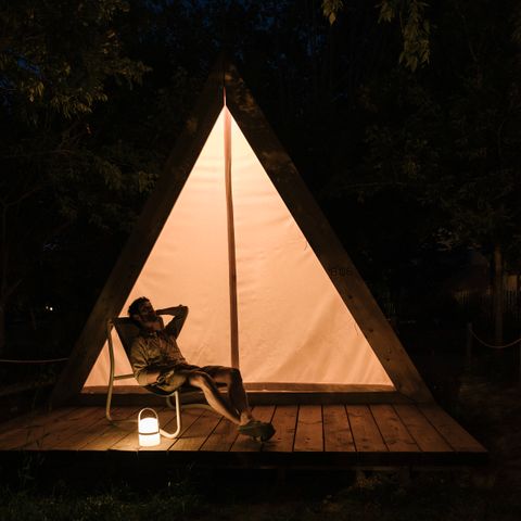 Canvas and wooden tent 2 persons - Cabin Tent