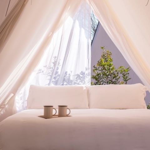 Canvas and wooden tent 2 persons - Cabin Tent
