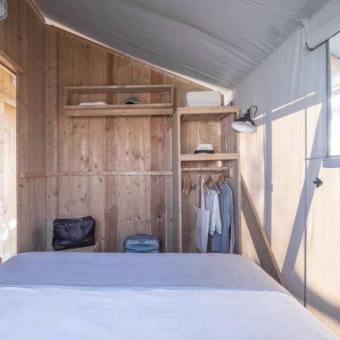 Canvas and wooden tent 2 persons - LODGE FAMILY PLUS