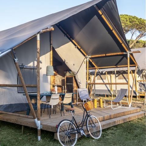 CANVAS AND WOOD TENT 2 people - LODGE FAMILY DUPLEX