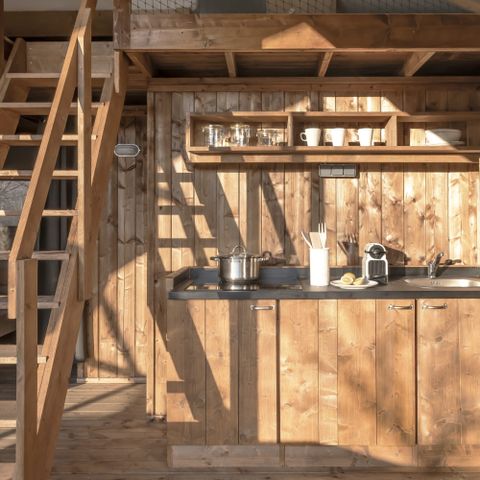 Canvas and wooden tent 2 persons - LODGE FAMILY DUPLEX