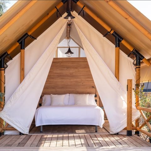 CANVAS AND WOOD TENT 2 people - LODGE FAMILY DUPLEX
