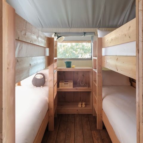 Canvas and wooden tent 2 persons - LODGE GRAND FAMILY