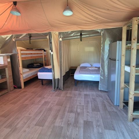 Glampingtent 5 personen - zonder sanitaire voorzieningen