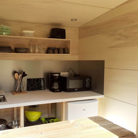 PLOT - for tents, caravans or motorhomes with a fully-equipped chalet