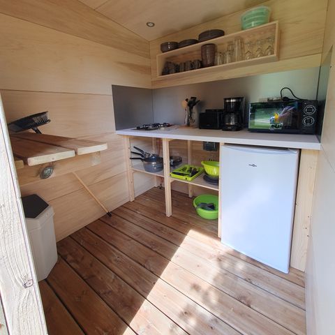 PLOT - for tents, caravans or motorhomes with a fully-equipped chalet