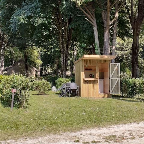 Pitch - for tents, caravans or motorhomes with a fully-equipped chalet