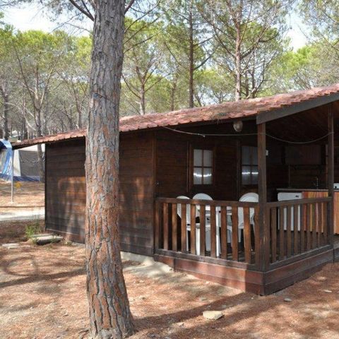 Bungalow 4 Personen - aus Holz 2+2 22 m²