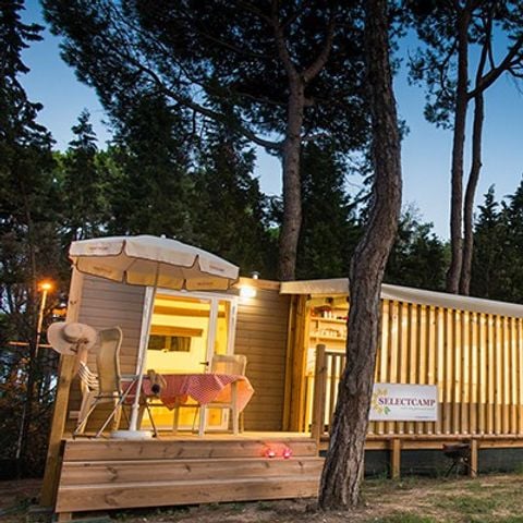 TENDA IN TELA E LEGNO 5 persone - Lodge ibrido | 2 camere da letto | 4/5 persone | 1 bagno | Aria condizionata