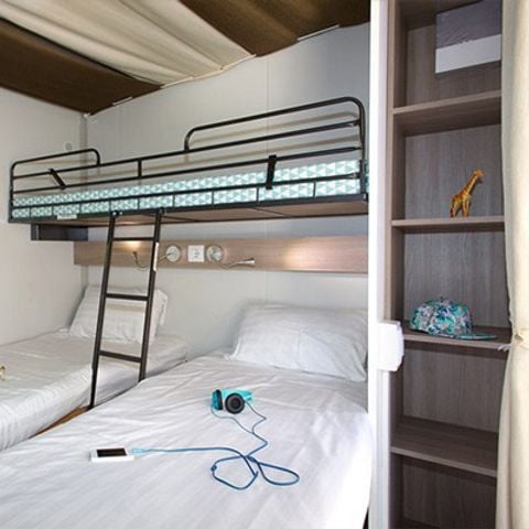 Safarizelt 5 Personen - Hybrid-Lodge | 2 Schlafz. | 4/5 Pers. | 1 Bad | Klimaanlage