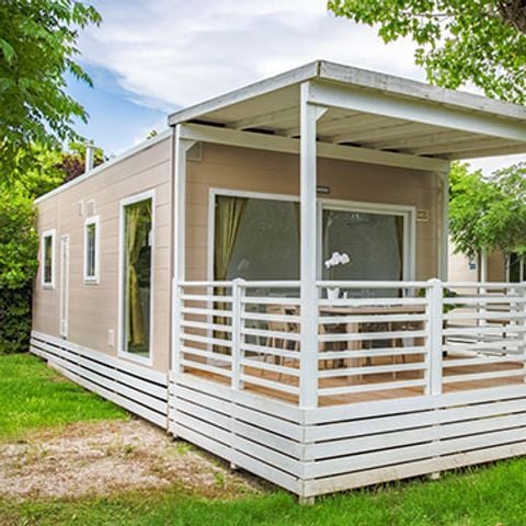 Stacaravan 6 personen - Lodge Deluxe Familie