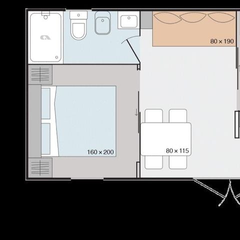 Mobile home 6 persons - Glam (pets allowed)