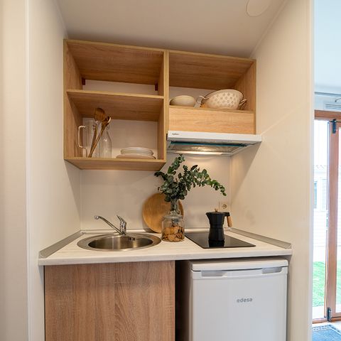 Bungalow 2 personen - eenpersoonsbed