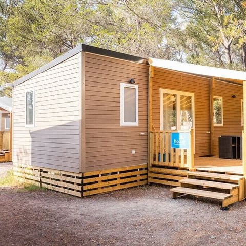 Stacaravan 6 personen - Stacaravan | Premium | 3 Slaapkamers | 6 Pers | Verhoogd terras | Airconditioning | TV