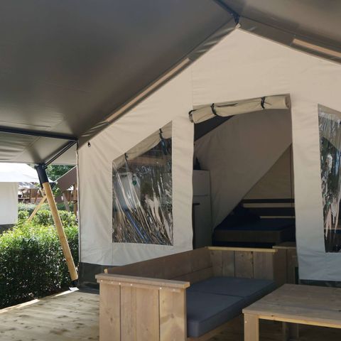 TENTE TOILE ET BOIS 5 personnes - Tente Safari Confort
