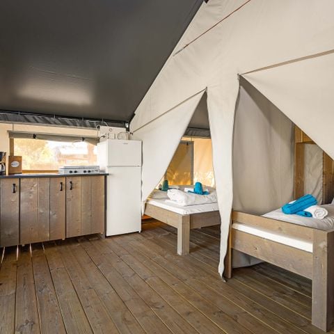 TENDA IN TELA E LEGNO 4 persone - Stella Maris - Tenda Safari Comfort