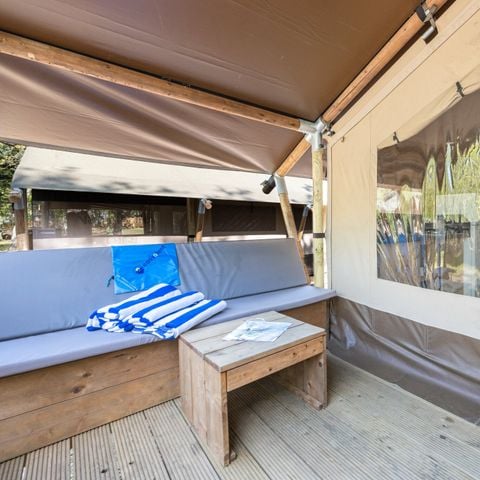 TENTE TOILE ET BOIS 4 personnes - Stella Maris - Tente Safari Douillette