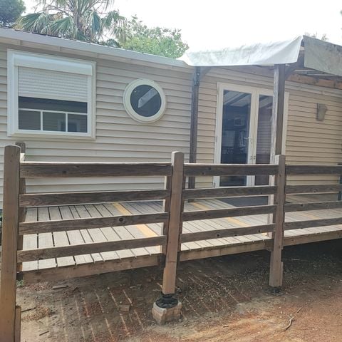 Mobile home 6 persons - 30m² 3 bedrooms, air-conditioned, 18 m² terrace