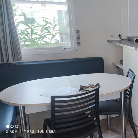 Mobilheim 6 personen - Trigano Evo 3 Zimmer Klimaanlage überdachte Terrasse