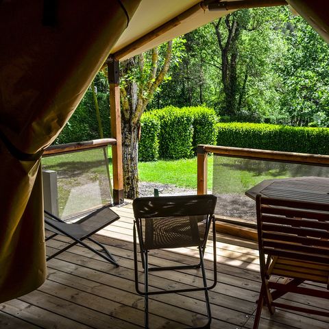 Tente en toile et en bois 5 personnes - Lodge