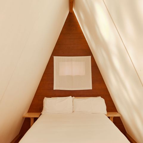 Canvas and wooden tent 2 persons - Breña tent - 12m²