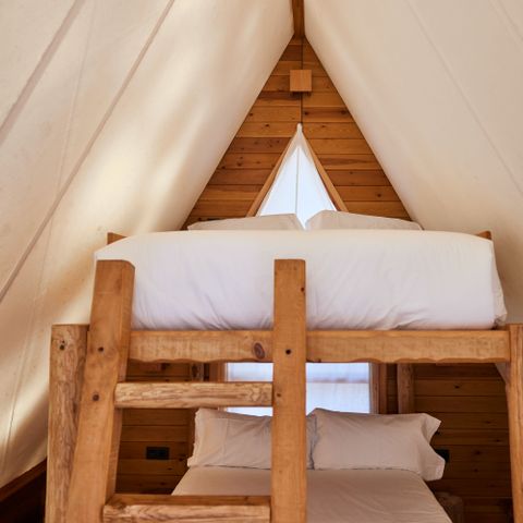 Tente en toile et en bois 4 personnes - Tente Algaida - 15m²