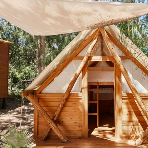 Canvas and wooden tent 3 persons - Janda tent - 10m²