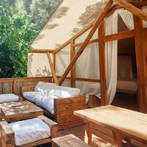 CANVAS AND WOOD TENT 2 people - Glamping LuxuryTent Cala