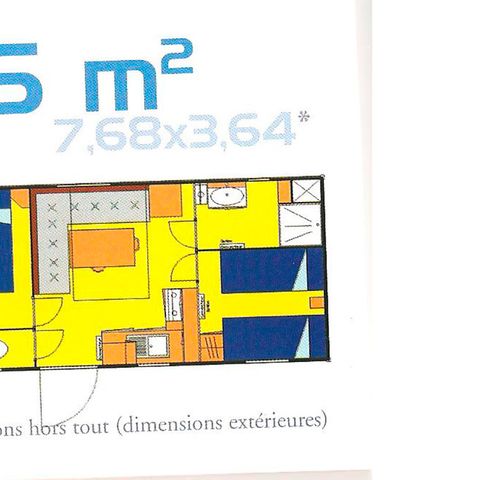 CASA MOBILE 4 persone - CALVI - 2 camere da letto