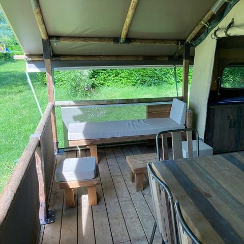 TENTE TOILE ET BOIS 5 personnes - Lodge en bois KENYA - 2 chambres