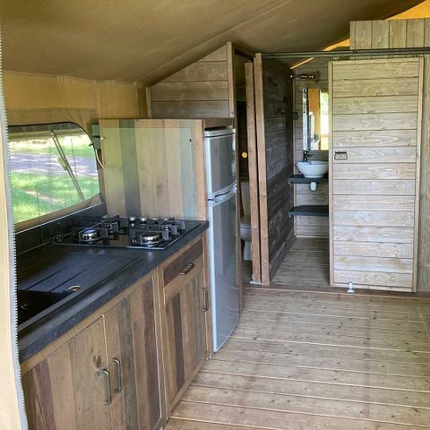 TENTE TOILE ET BOIS 5 personnes - Lodge en bois KENYA - 2 chambres