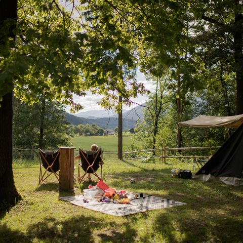 Pitch - For tents with mountain views and electricity