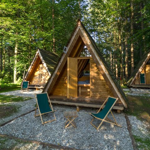 Hébergement 3 personnes - Glamping Hut Forest Bed