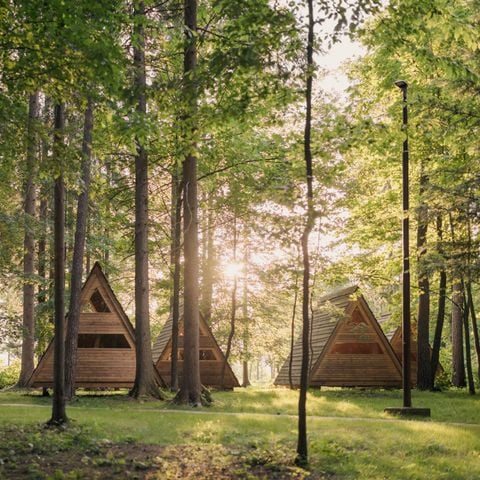 ALOJAMIENTO INUSUAL 3 personas - Cabaña Glamping Cama en el bosque