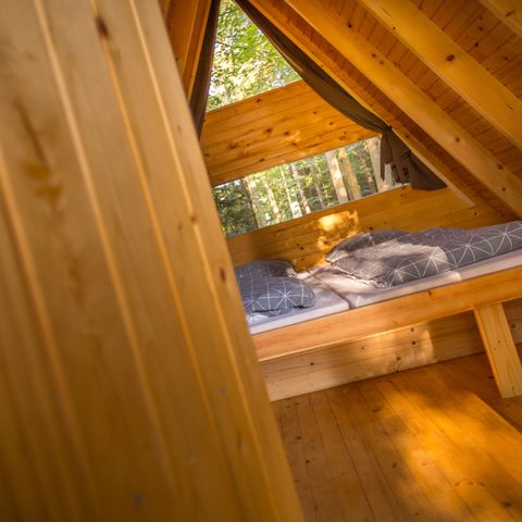 AUßERGEWÖHNLICHE UNTERKUNFT 3 Personen - Glamping Hut Forest Bed