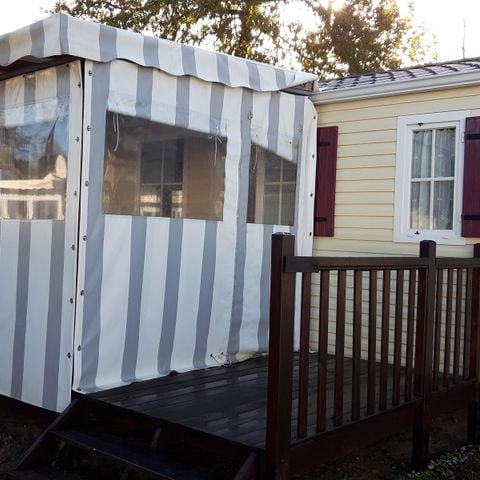 MOBILHOME 6 personas - CONFORT - 32m² - 3 habitaciones + terraza