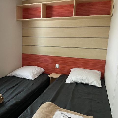 MOBILHOME 6 personas - CONFORT - 32m² - 3 habitaciones + terraza