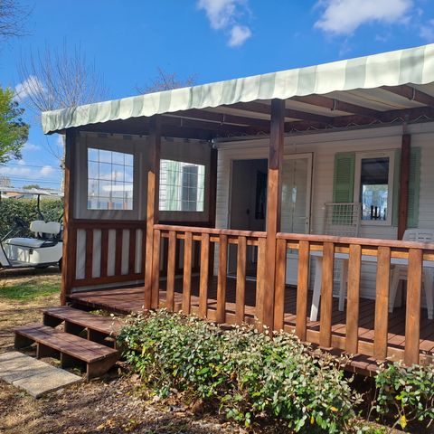 Mobilheim 6 Personen - CONFORT - 32m² - 3 Schlafzimmer + Terrasse