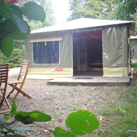 Glamping tent 4 persons - CARIBBEAN 20m² 2 bedrooms (Saturday to Saturday)