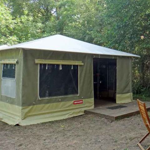 Glamping tent 4 persons - CARIBBEAN 20m² 2 bedrooms (Saturday to Saturday)
