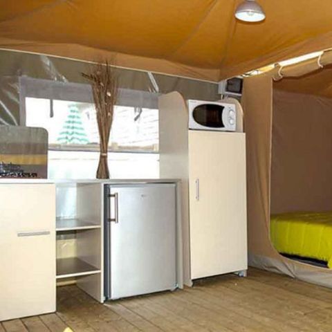 Glamping tent 4 persons - CARIBBEAN 20m² 2 bedrooms (Saturday to Saturday)