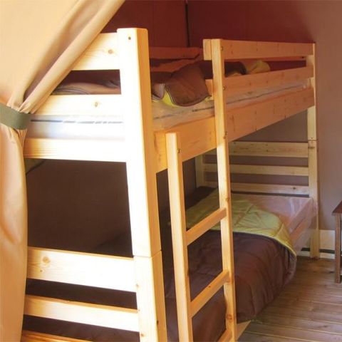 TENTE TOILE ET BOIS 5 personnes - Lodge VICTORIA 30m² - Finition Luxe 