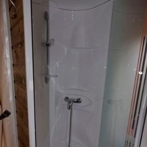 TENTE TOILE ET BOIS 5 personnes - Lodge NIAGARA 40m² avec Salle de bain 