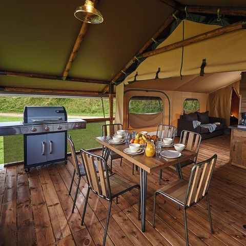Canvas and wooden tent 5 persons - Lodge KENYA 46m² (Saturday to Saturday)