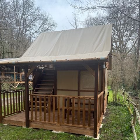 TENTE TOILE ET BOIS 3 personnes - LODGE LA BOHEME